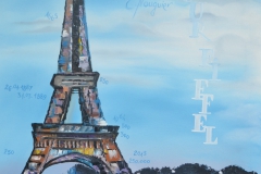 PARIS - OL,   70 x 100 cm ,  Spachteltechnik, zu verkaufen