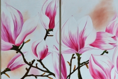 MAGNOLIE, Öl,  60x200 cm